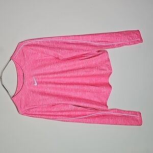 Nike drifit medium pink athletic long sleeve shirt